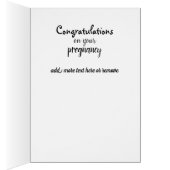 In verwachting, gefeliciteerd met je Kaart (Binnen (Rechts))