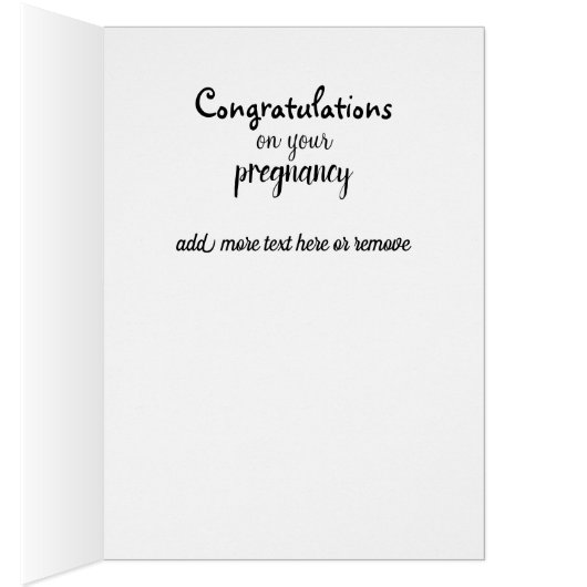 In verwachting, gefeliciteerd met je Kaart (Binnen (Rechts))