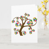 In verwarring gebrachte Boom van het Leven Kaart (Gele Bloem)