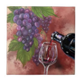 In Vine Veritas - Tekening Art Collectie Tegeltje (Voorkant)