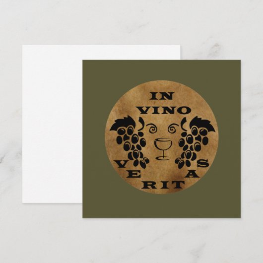 In vino veritas (Voorkant / Achterkant)