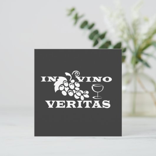 In vino veritas (Staand voorkant)