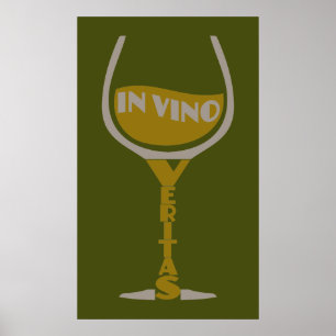 In Vino Veritas aangepast poster