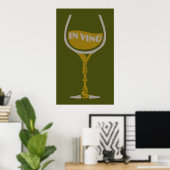 In Vino Veritas aangepast poster (Thuiskantoor)