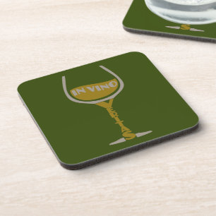 In Vino Veritas aangepaste onderzetters