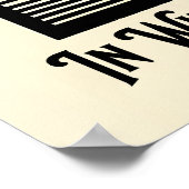 In Vino Veritas Art Deco Rood en Zwart Wijn Gezegd Poster (Hoek)