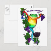 In Vino Veritas Briefkaart (Voorkant / Achterkant)