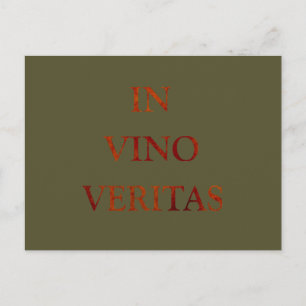In vino veritas briefkaart
