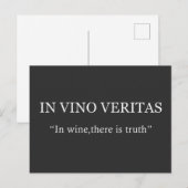 In vino veritas briefkaart (Voorkant / Achterkant)