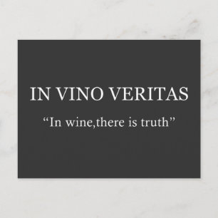 In vino veritas briefkaart