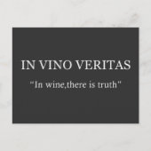 In vino veritas briefkaart (Voorkant)