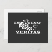 In vino veritas briefkaart (Voorkant / Achterkant)