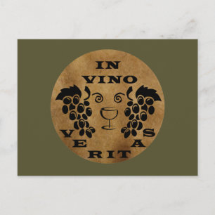 In vino veritas briefkaart
