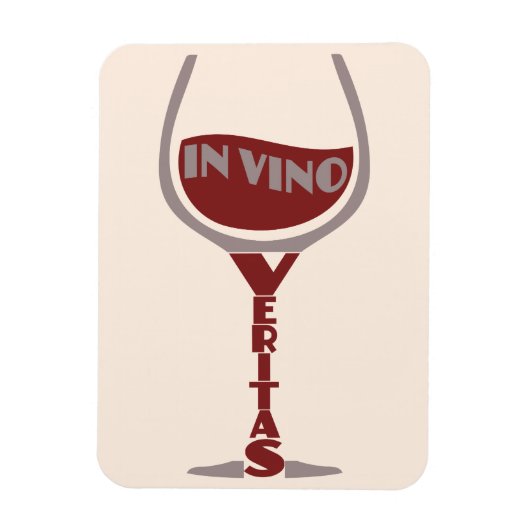 In Vino Veritas custom magnet Magneet (Verticaal)