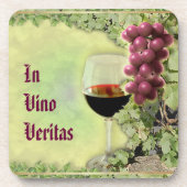 In Vino Veritas Drankjes Onderzetter (Voorkant)