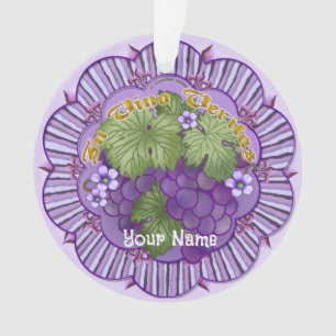 In Vino Veritas Druiven Ornament