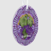 In Vino Veritas Grapes Ornament (voorkant)