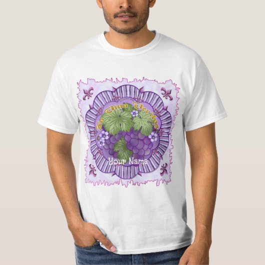 In Vino Veritas Grapes T-shirt (Voorkant)