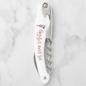 In vino veritas (in wijn, waarheid) kurkentrekker (Achterkant)