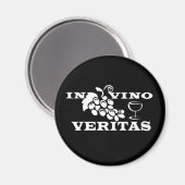 In vino veritas in Wine is de waarheid Magneet (Voorkant / Achterkant)