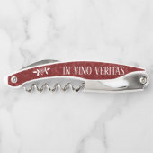 IN VINO VERITAS "In Wine is er waarheid" Kurkentrekker (Achterkant)
