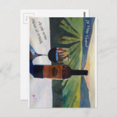 In Vino Veritas is de waarheid in wijn Briefkaart (Voorkant / Achterkant)