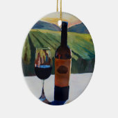 In Vino Veritas is de waarheid in wijn Keramisch Ornament (Rechts)