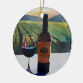 In Vino Veritas is de waarheid in wijn Keramisch Ornament (Links)