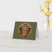 In vino veritas kaart (Gele Bloem)