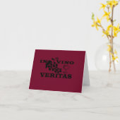 In vino veritas kaart (Gele Bloem)