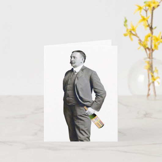 In Vino Veritas Kaart (Gele Bloem)