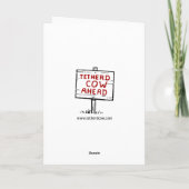 In Vino Veritas Kerstkaart Feestdagen Kaart (Achterkant)