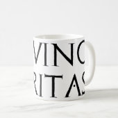 In Vino Veritas Koffiemok (Voorkant rechts)