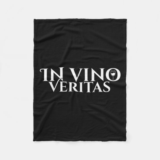 In Vino Veritas _ Latijn _ Oude Rome _ Wijnliefde Fleece Deken (Voorkant)