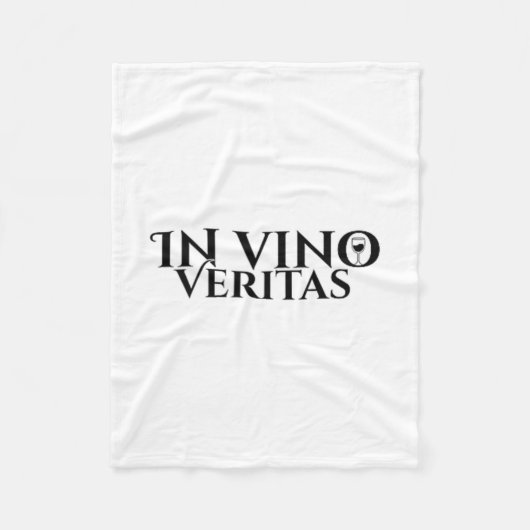In Vino Veritas _ Latijn _ Oude Rome _ Wijnliefde Fleece Deken (Voorkant)