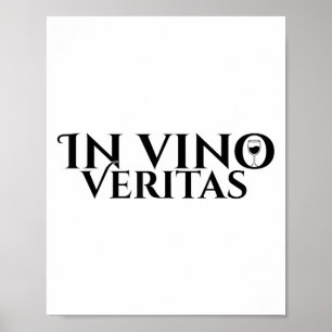 In Vino Veritas _ Latijn _ Oude Rome _ Wijnliefde Poster