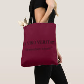 in vino veritas latin frases over wijn tote bag (Dichtbij)