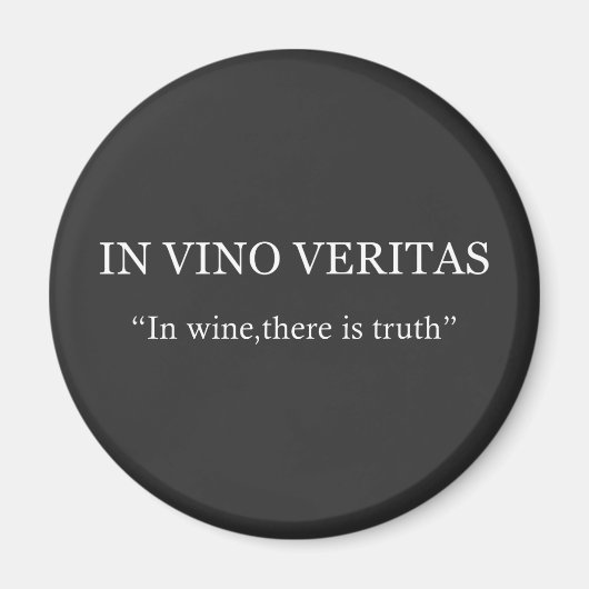 In vino veritas magneet (Voorkant)