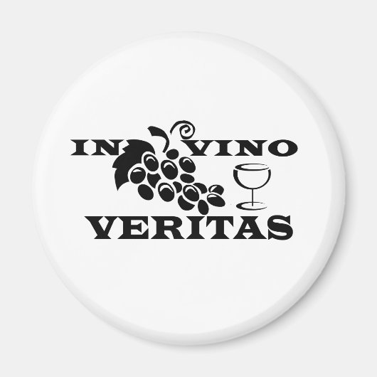 in vino veritas magneet (Voorkant)
