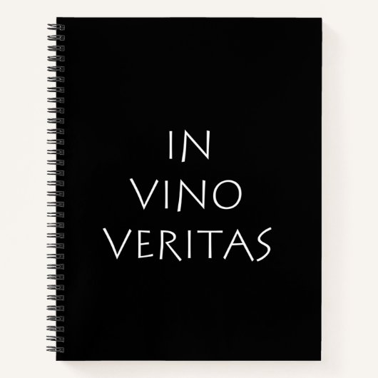 In vino veritas notitieboek (Voorkant)