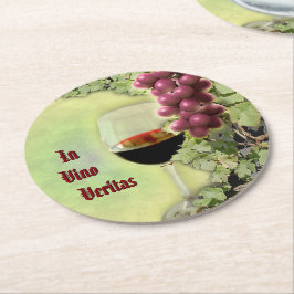 In Vino Veritas Paper Onderzetter