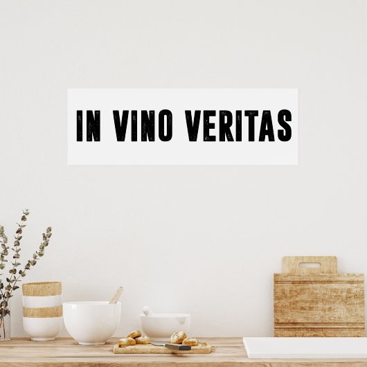 in vino veritas poster (Keuken)