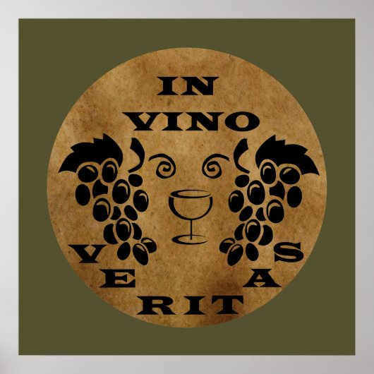in vino veritas poster (Voorkant)