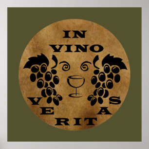 in vino veritas poster