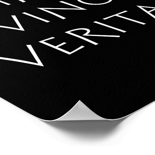 In vino veritas poster (Hoek)