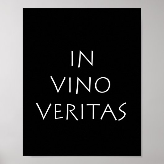 In vino veritas poster (Voorkant)