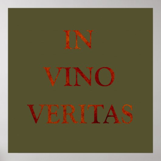 in vino veritas poster (Voorkant)