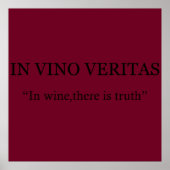 In vino veritas poster (Voorkant)