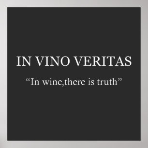 in vino veritas poster