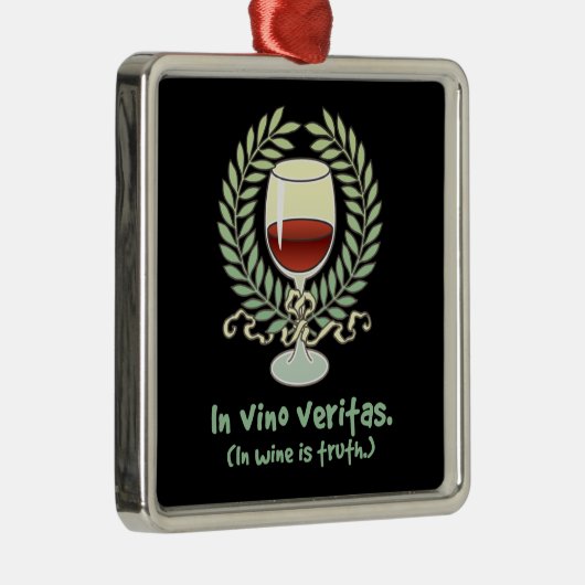 In Vino Veritas Wine Ornament (Rechts)